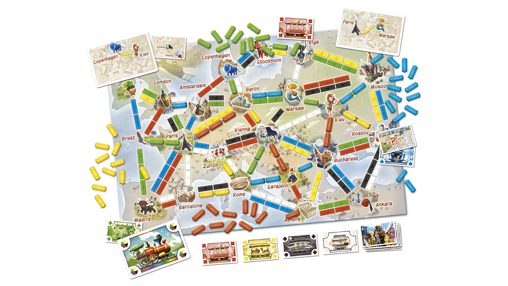 Лучшие настольные игры для детей Ticket to Ride: First Journey