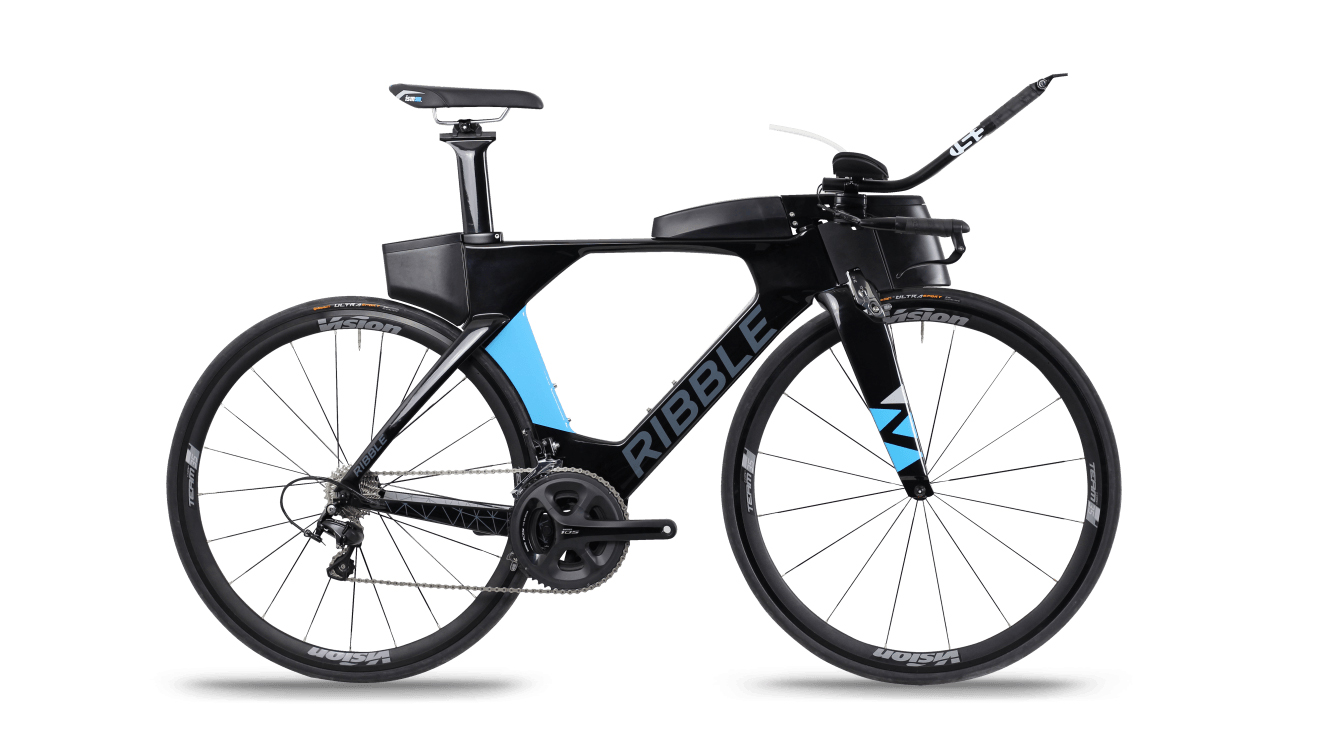 Ribble Ultra Tri Shimano 105 на белом фоне