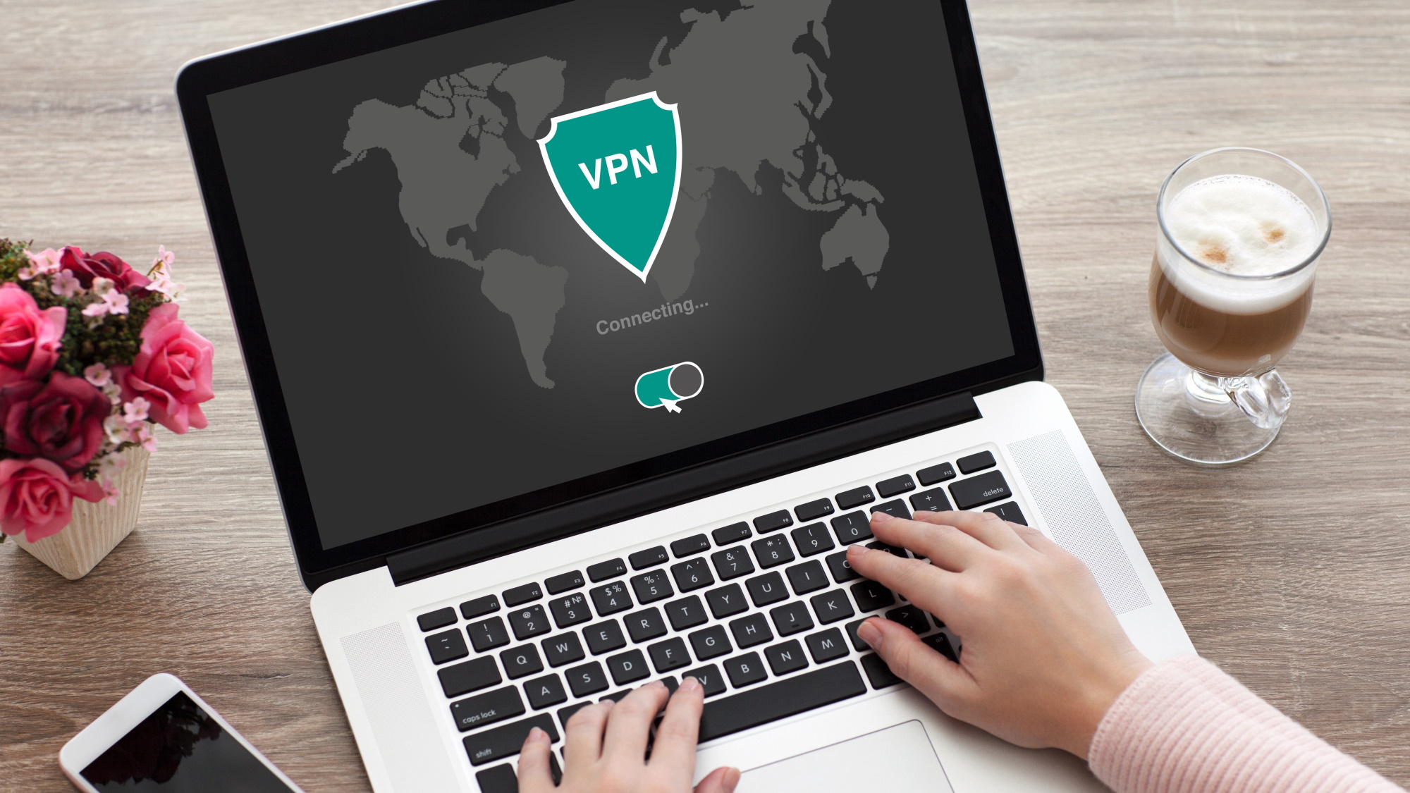 VPN активен на Macbook