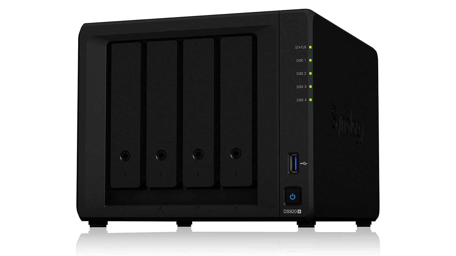 NAS-накопитель Synology DiskStation DS920+ черного цвета