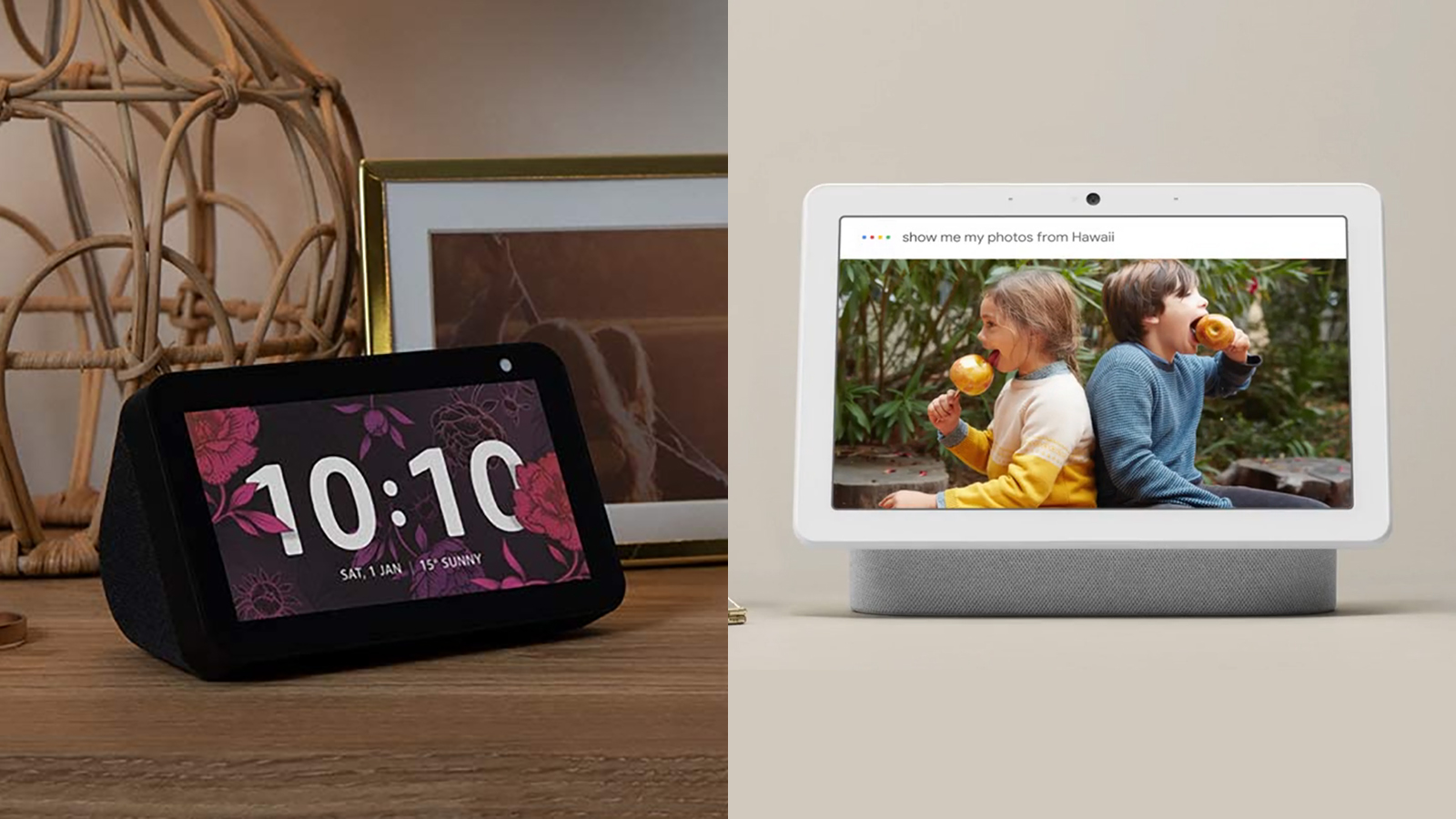 Amazon Echo Show 5 Концентратор Google Nest Max