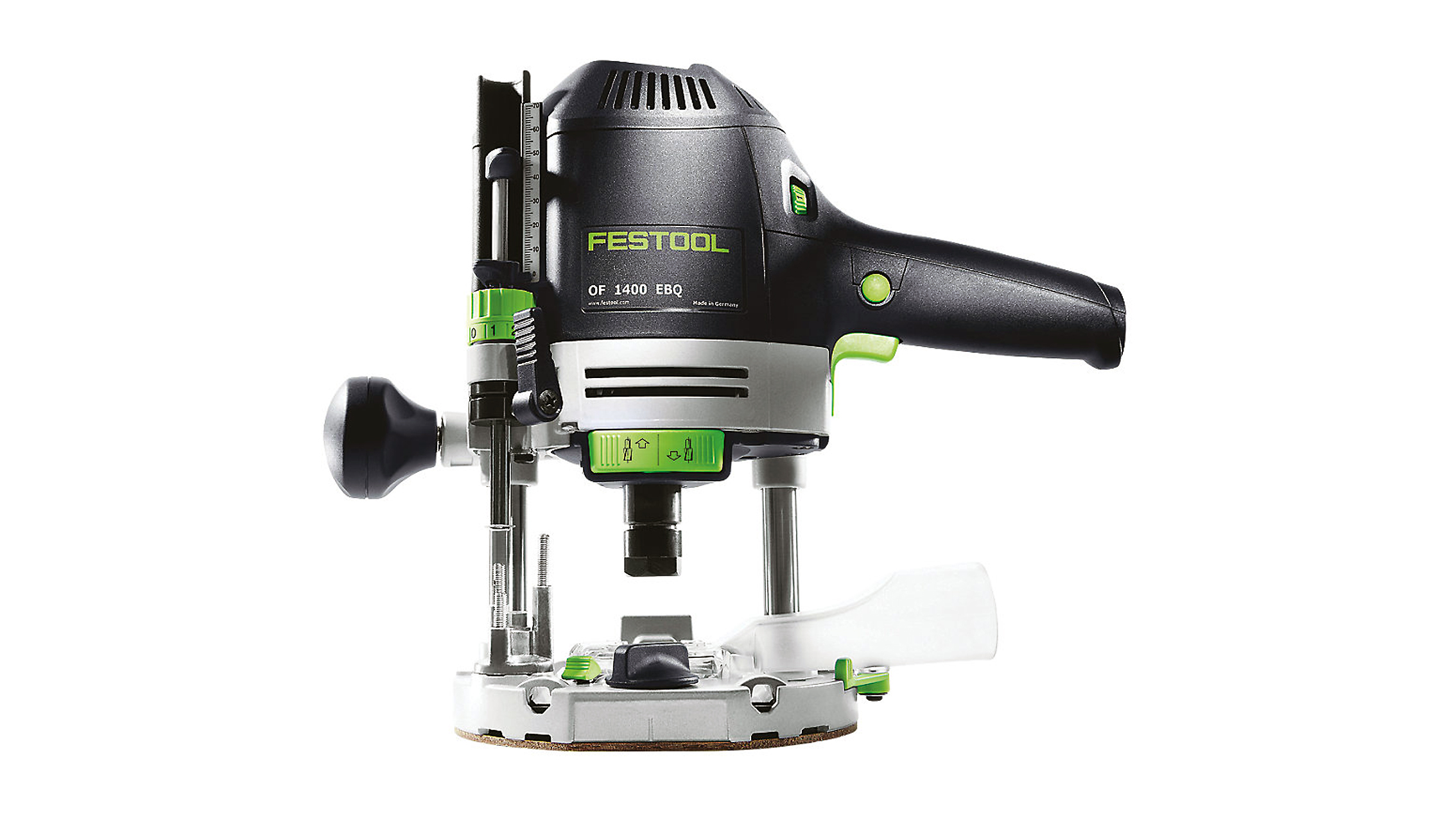 Маршрутизатор Festool OF 1400 EBQ-Plus GB 1400w на белом фоне