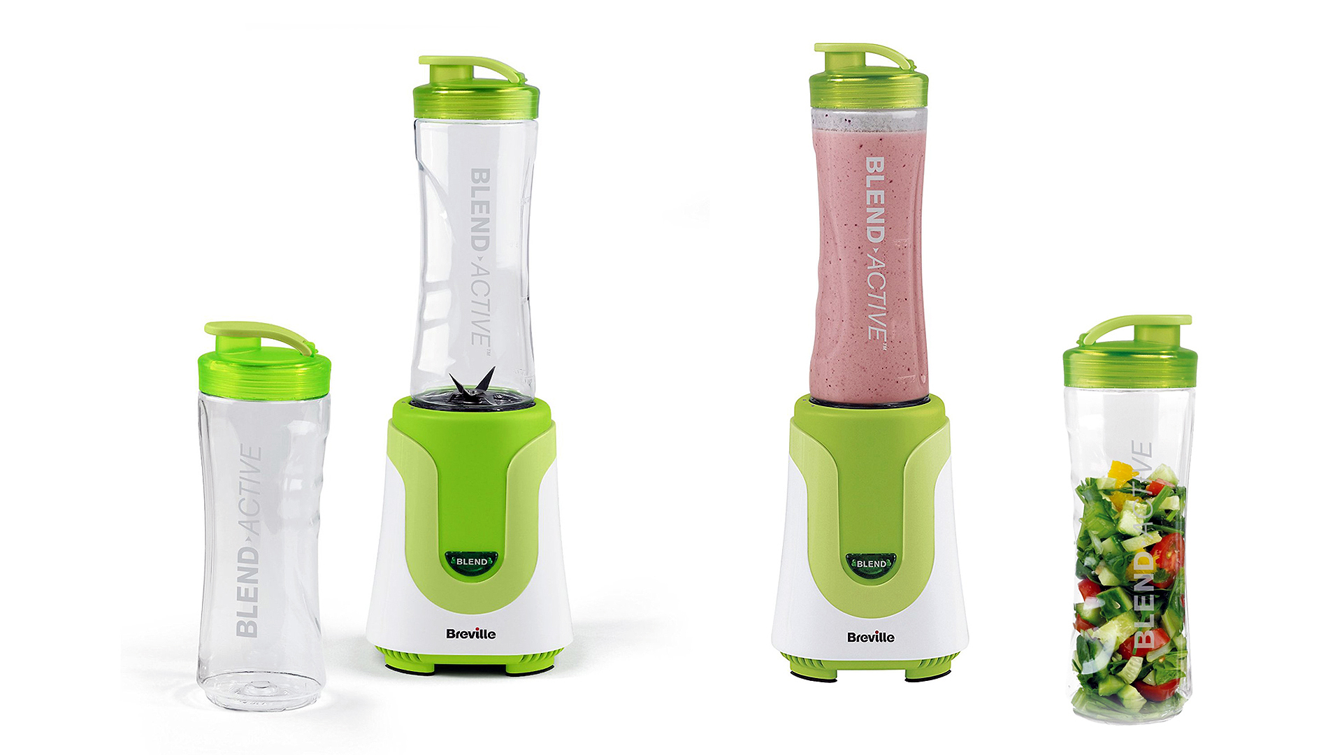 Breville VBL062 Blend Active Personal Blender на белом фоне