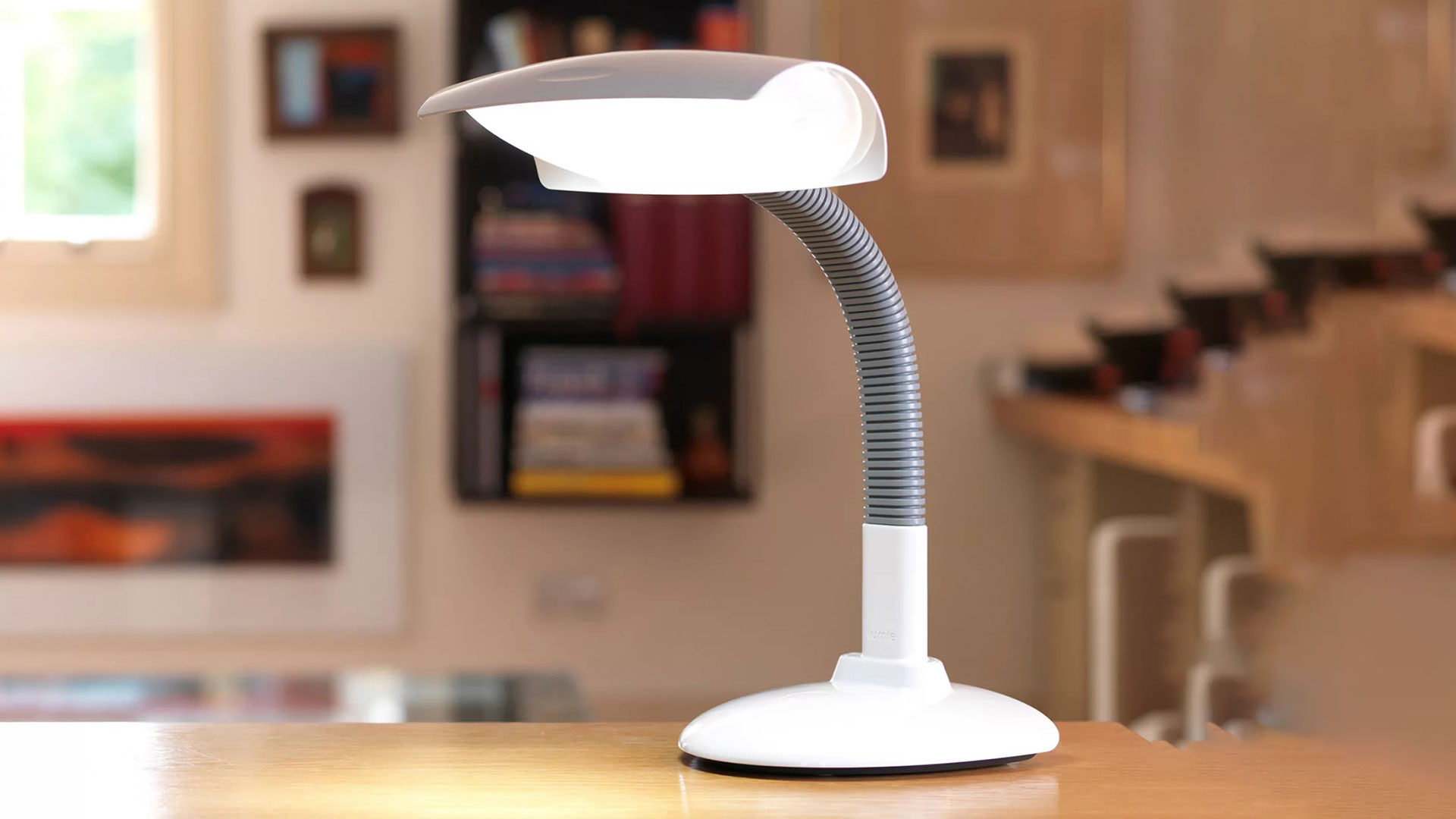 Белая гибкая настольная лампа Lumie в стиле SAD lamp