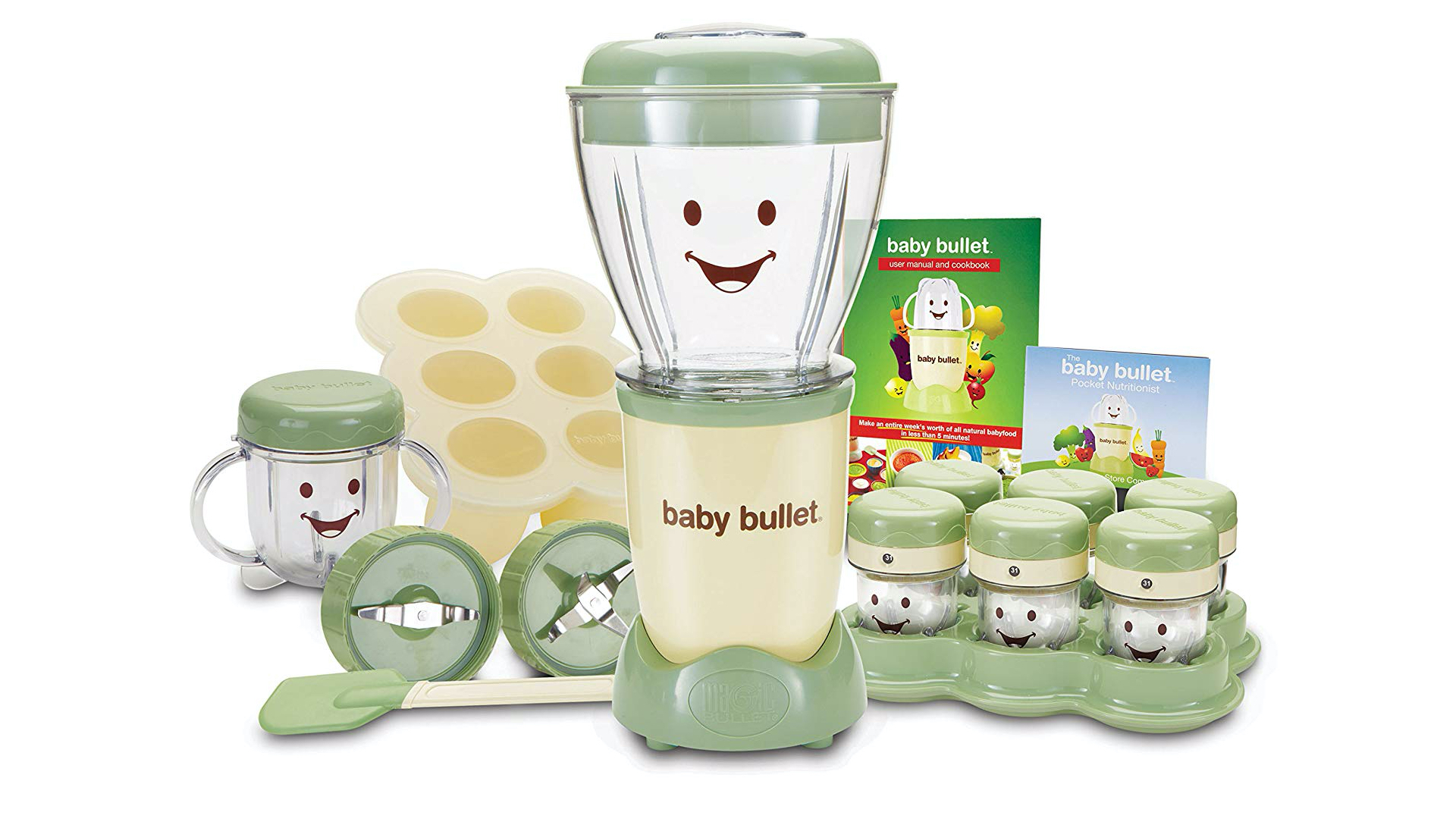 Лучшие блендеры NutriBullet 2019: NutriBullet Baby Bullet на белом фоне