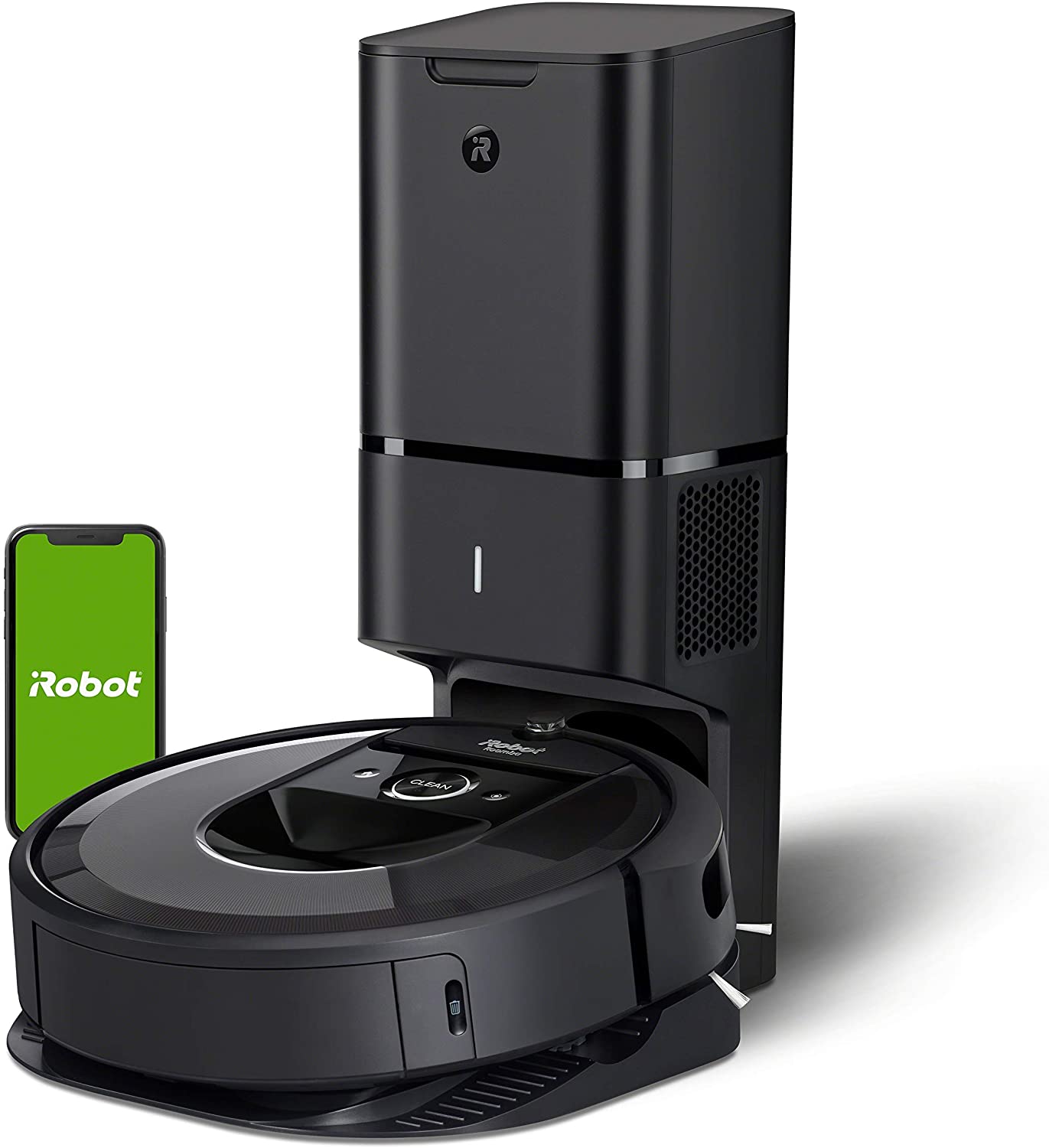 iRobot Roomba i7+ на белом фоне