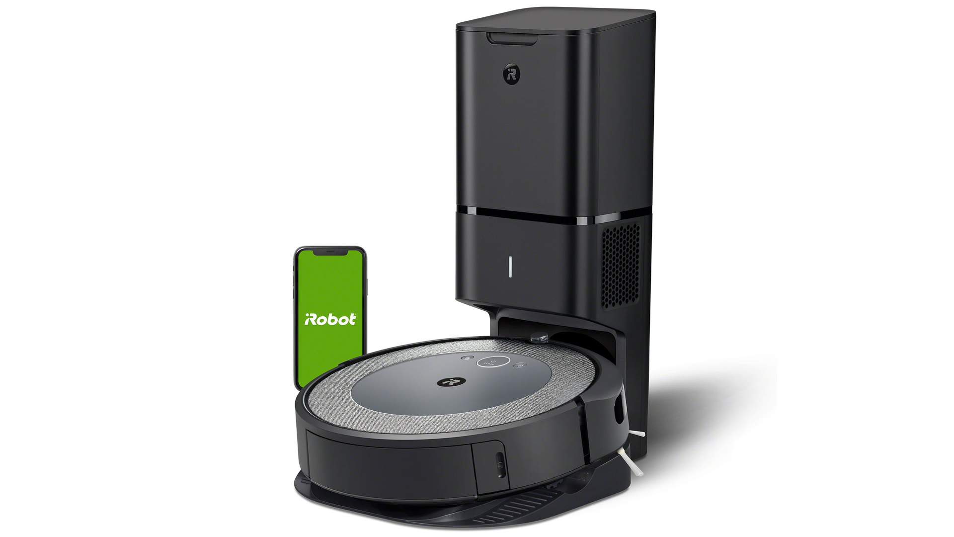 irobot roomba i3+ на белом фоне