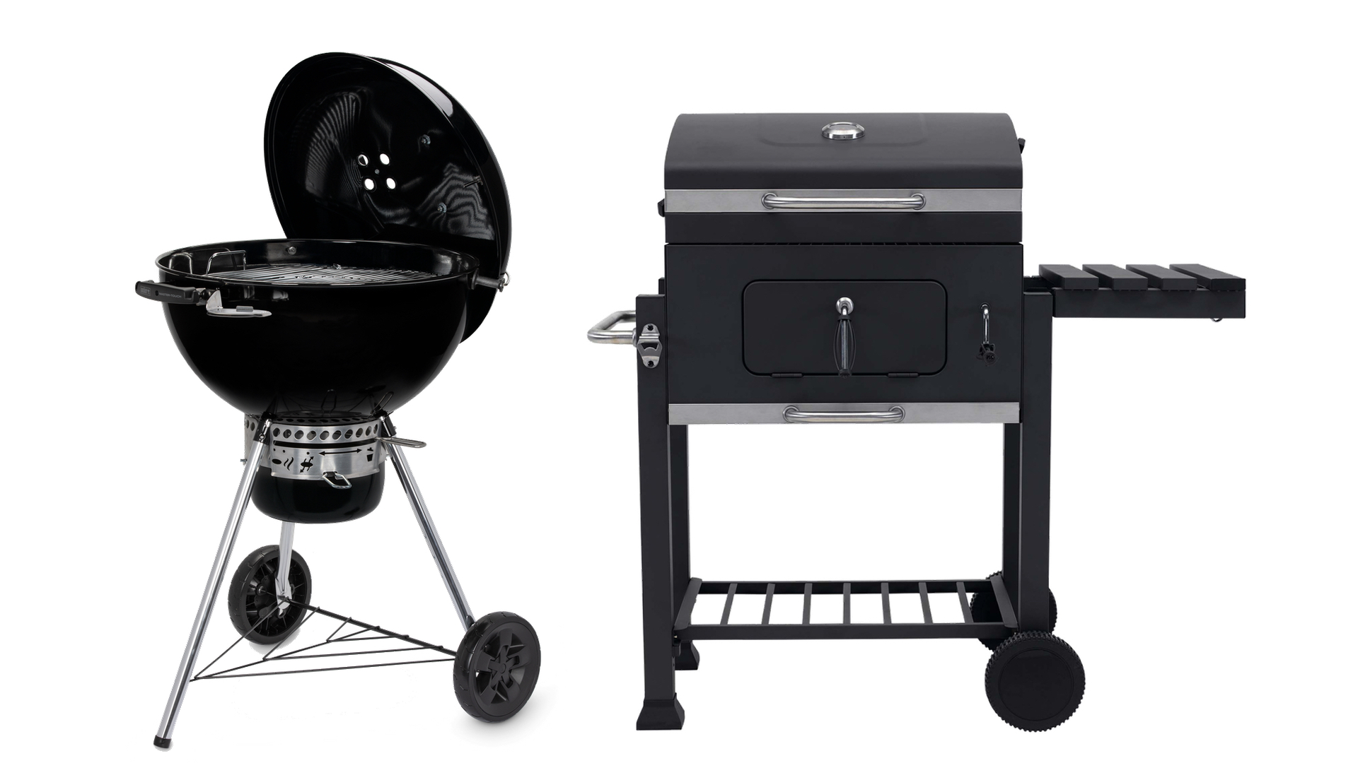 Weber Master-Touch GBS E-5755 против барбекю на древесном угле Texas Franklin