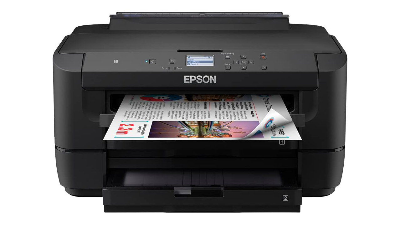 Принтер Epson WorkForce WF-7210DTW на белом фоне