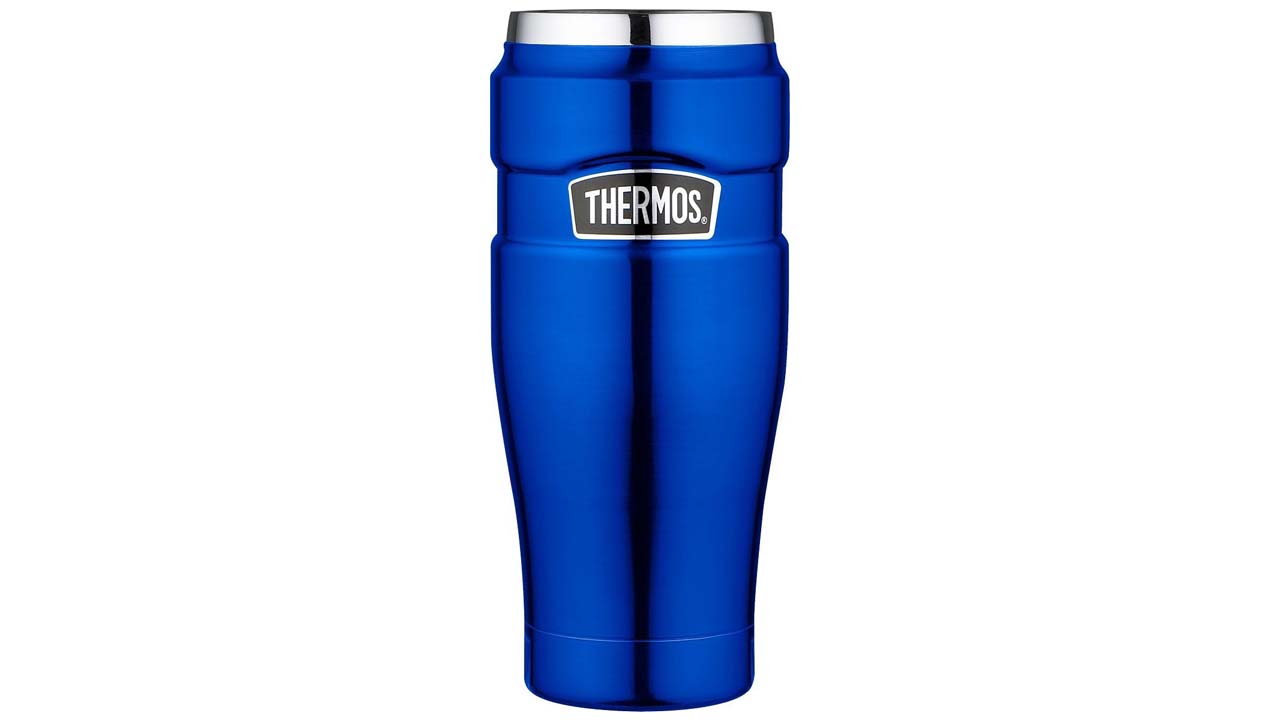 Лучшая кружка для путешествий: Thermos Stainless King Travel Tumbler, Midnight Blue, 470 мл.