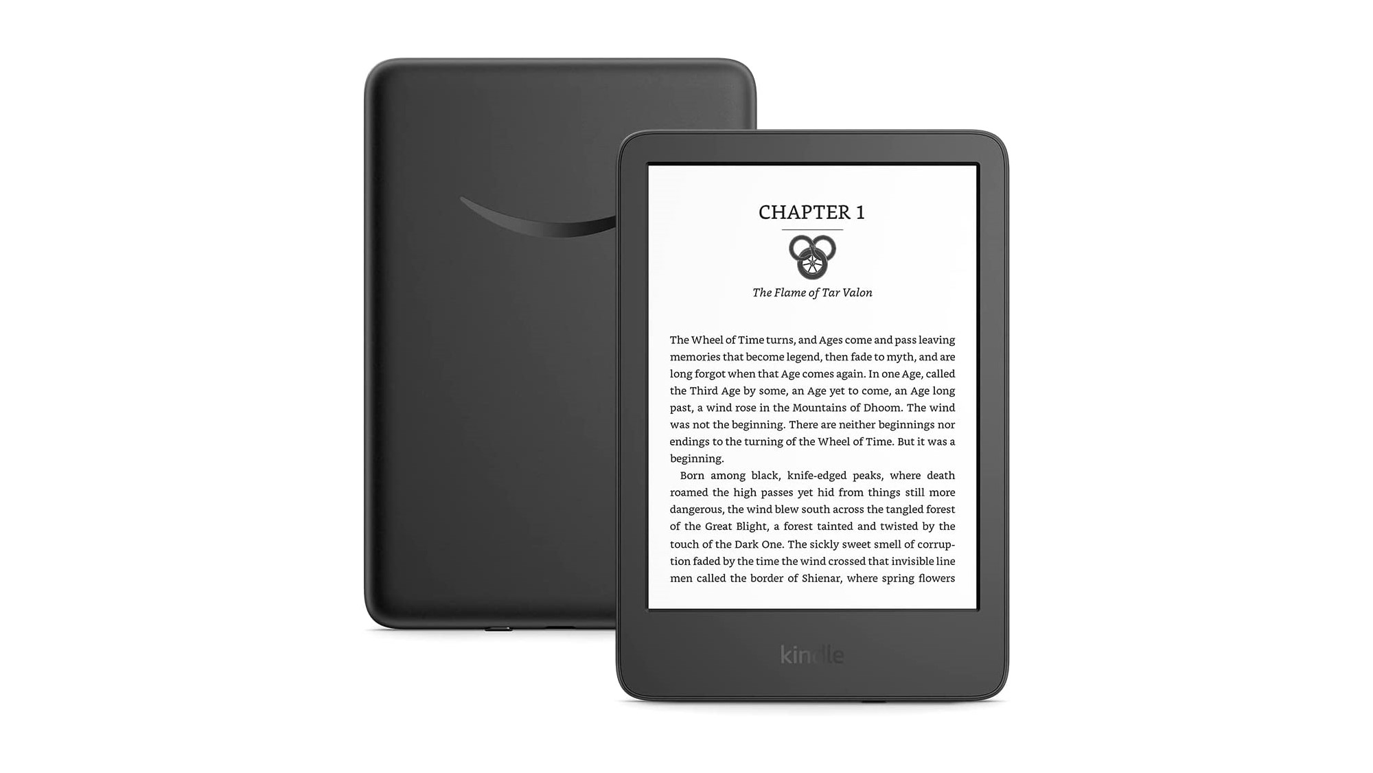 Электронная книга Amazon Kindle (2022) на белом фоне