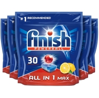 Таблетки для посудомоечных машин Finish All-in-One Max, LEMON, мультиупаковка из 5 x 30, всего 150 таблеток: было 28,62 фунтов стерлингов, теперь 21,29 фунтов стерлингов на Amazon.