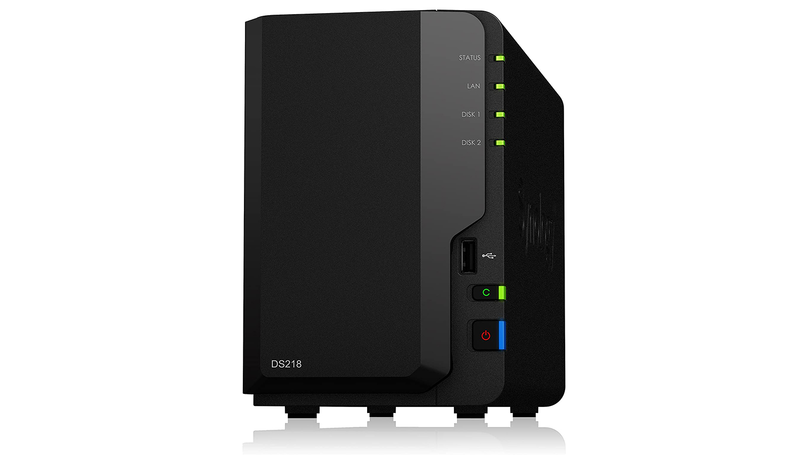 NAS-накопитель Synology DiskStation DS218 черного цвета