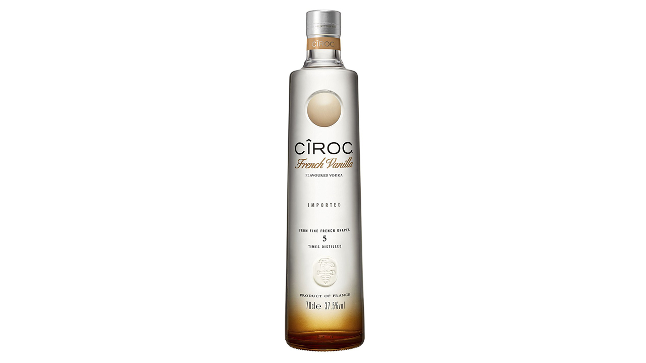 Водка Ciroc на белом фоне