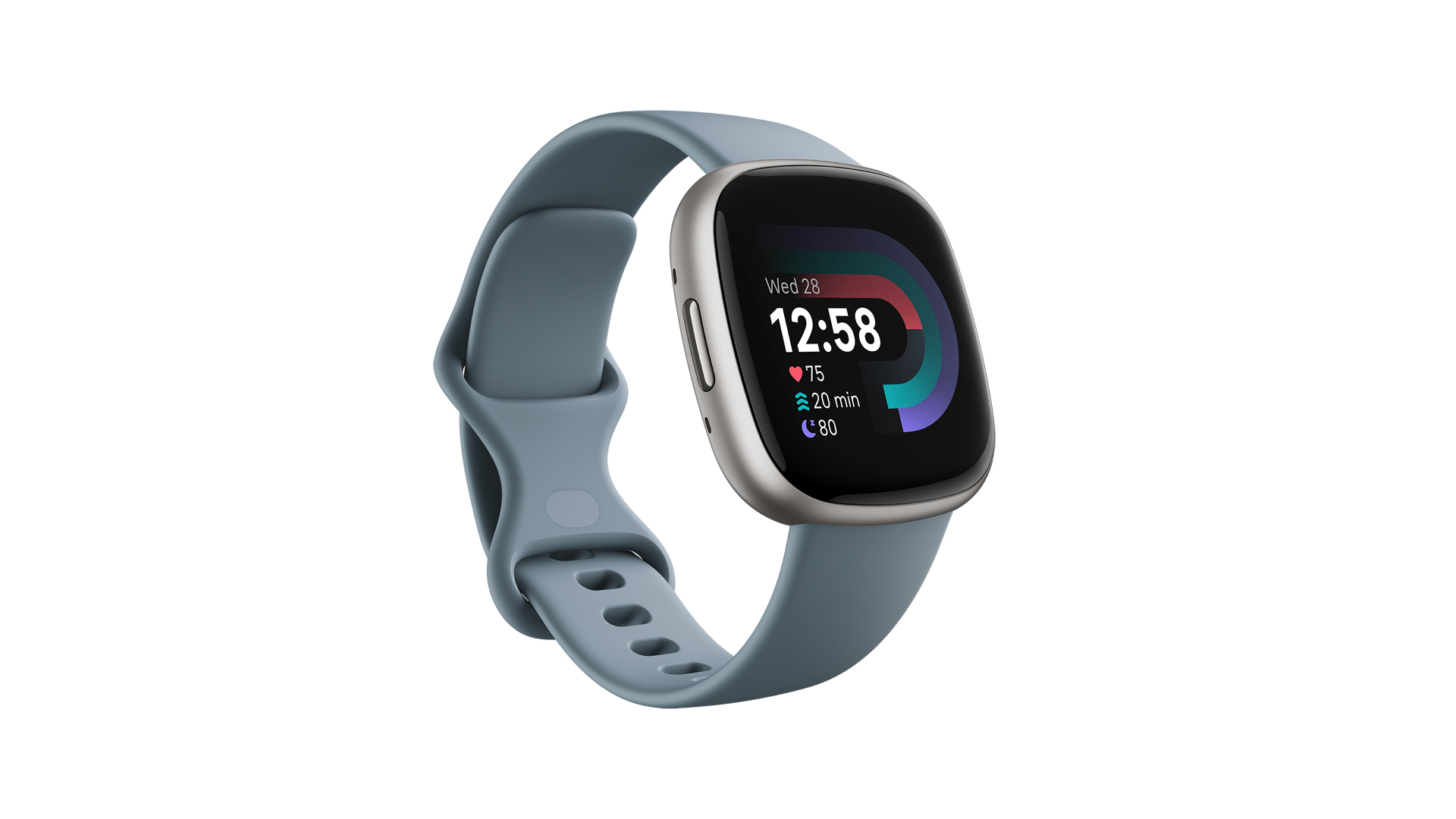 Fitbit Versa 4 на белом фоне