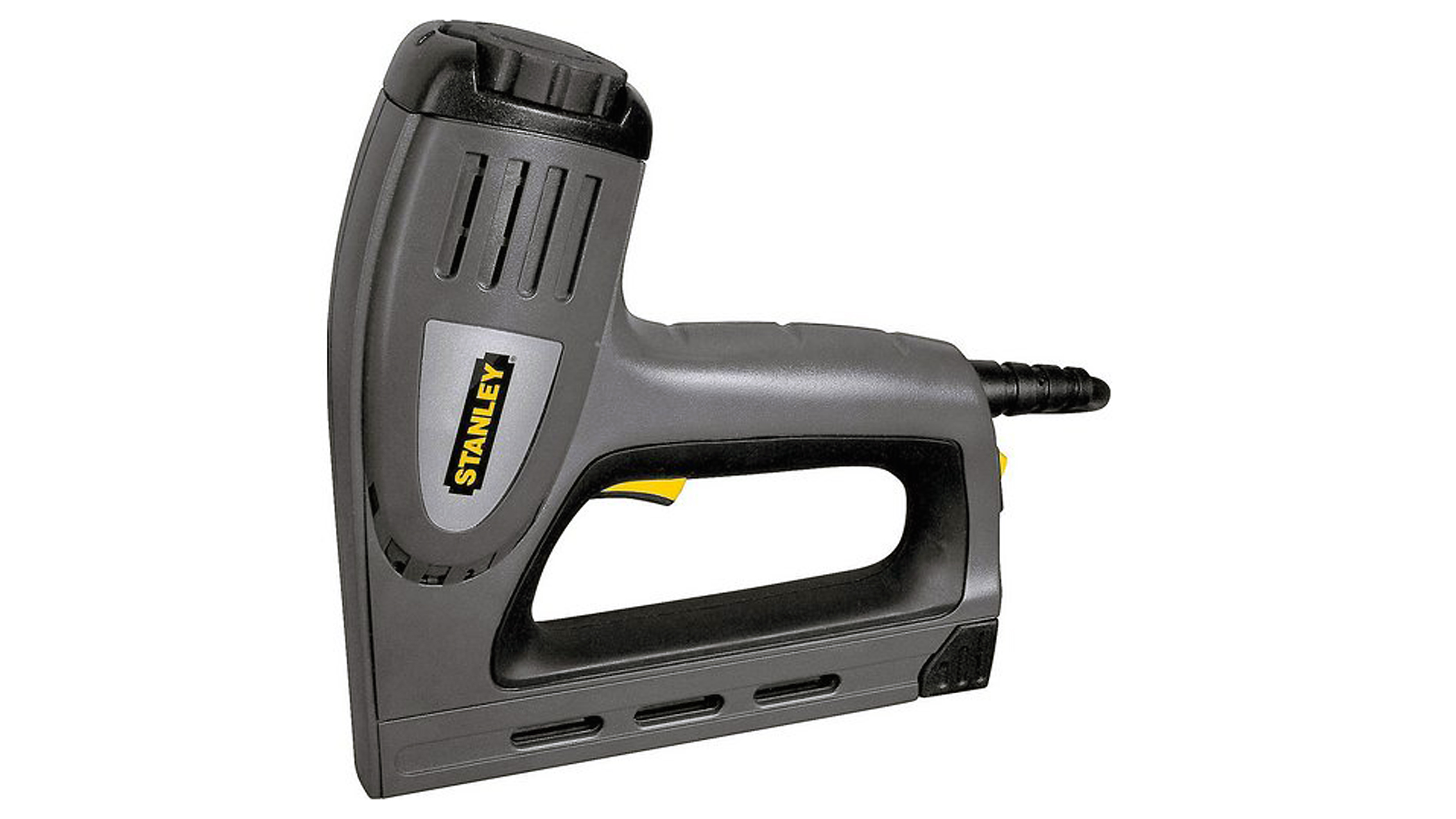 Stanley Electric Nail And Staple Gun на белом фоне