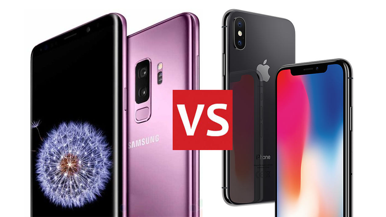 Samsung Galaxy S9 против iPhone X