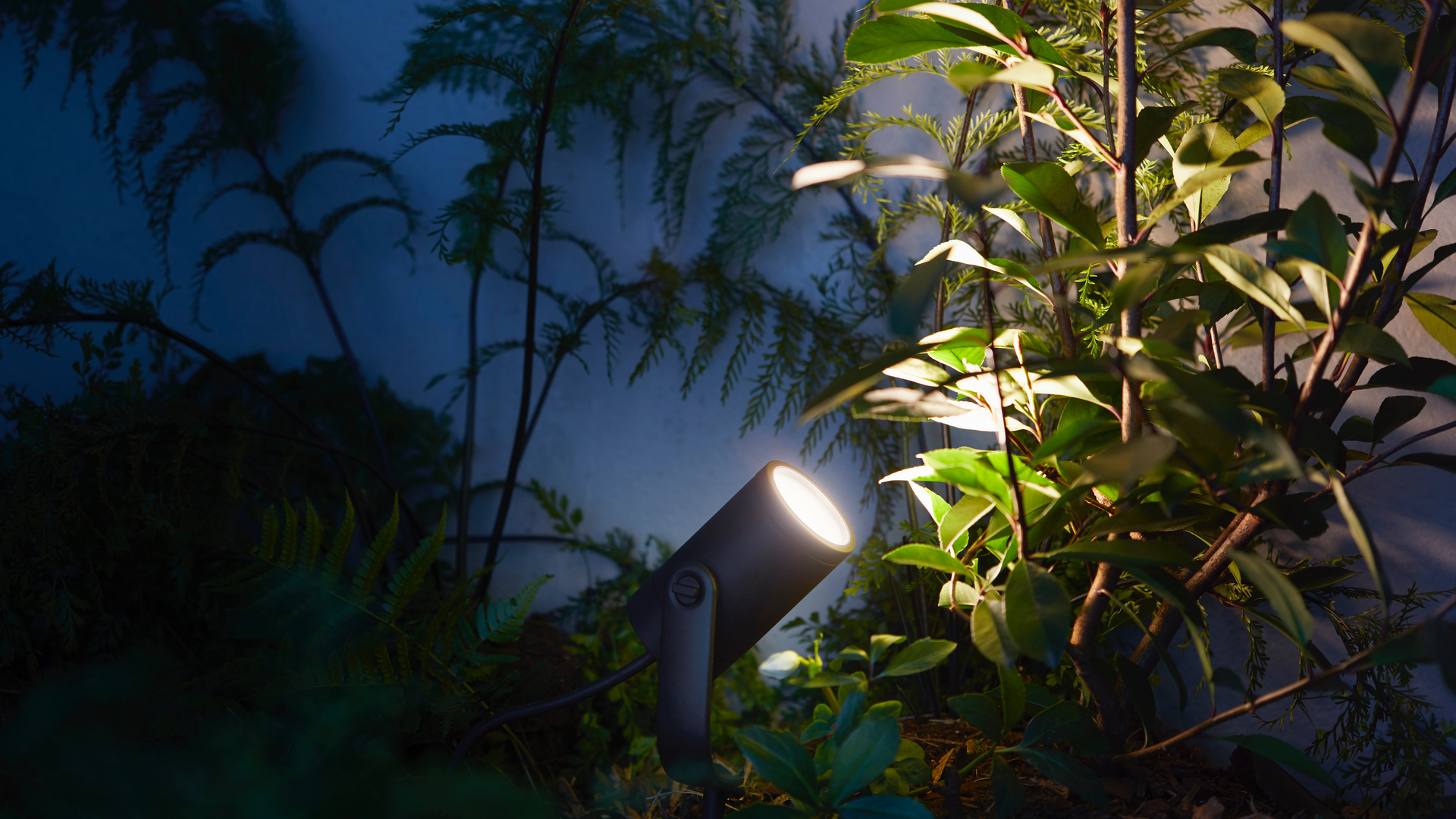 Philips Hue Lily Outdoor Spotlight против Chiron Solar Spotlight