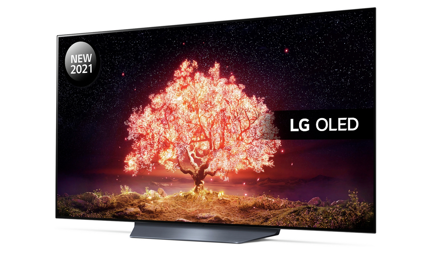 Телевизор LG B1 на белом фоне