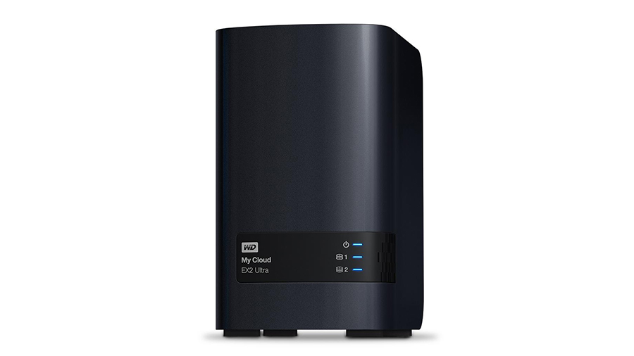 Диск My Cloud Expert Series EX2 Ultra NAS на белом фоне