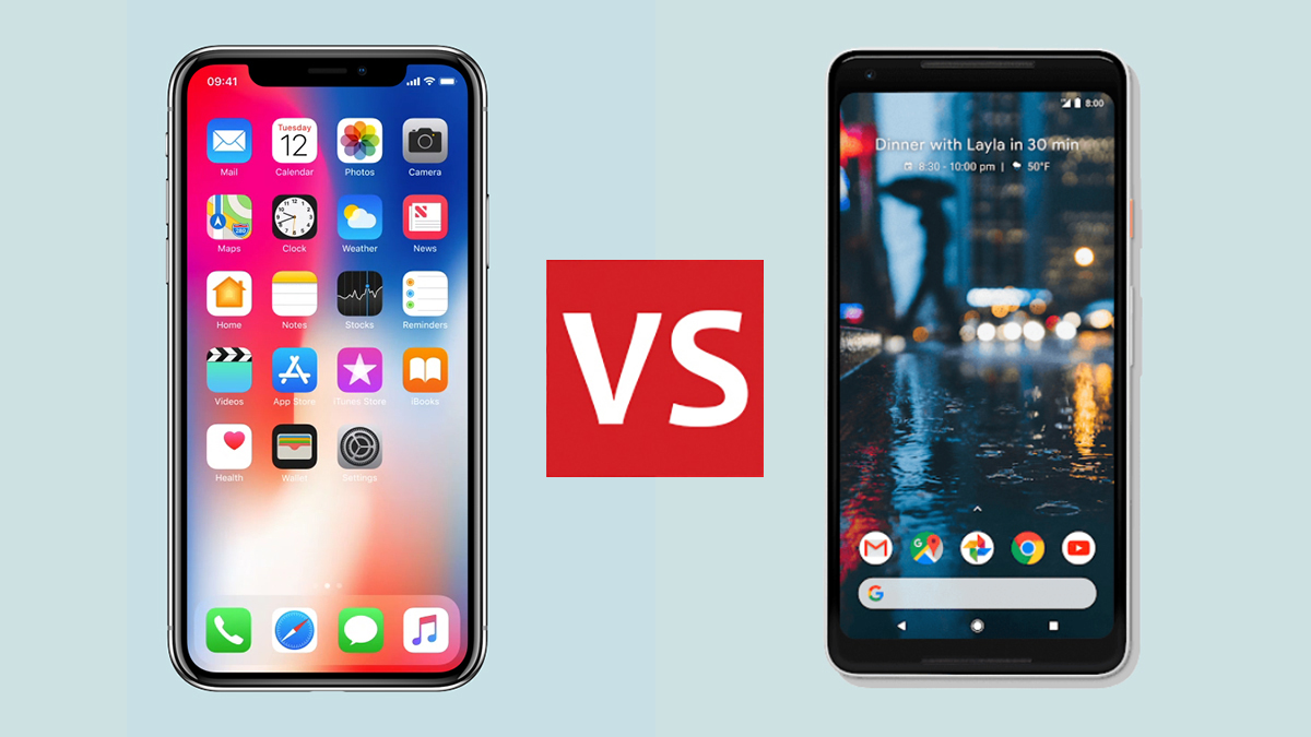 iPhone X и Google Pixel 2 XL
