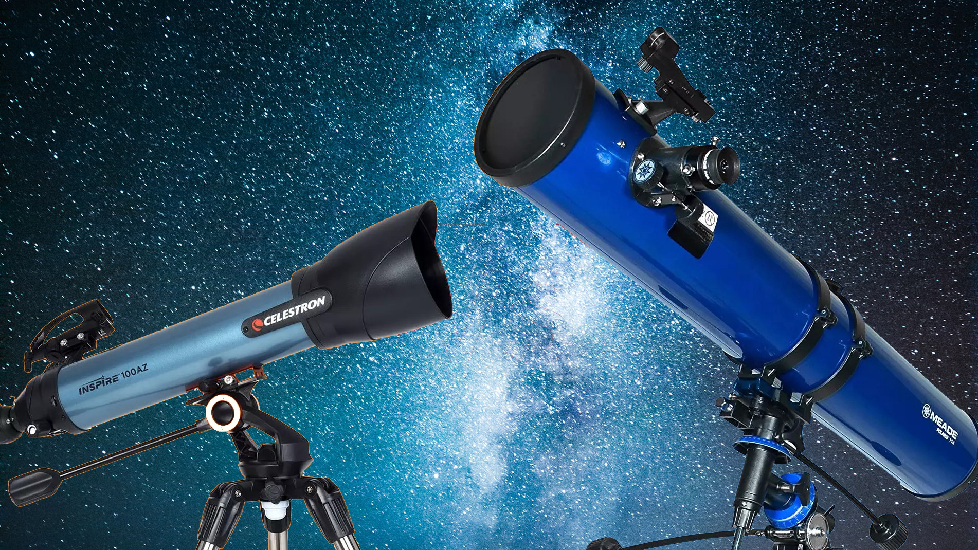 Celestron Inspire 100AZ и Meade Polaris 114 мм