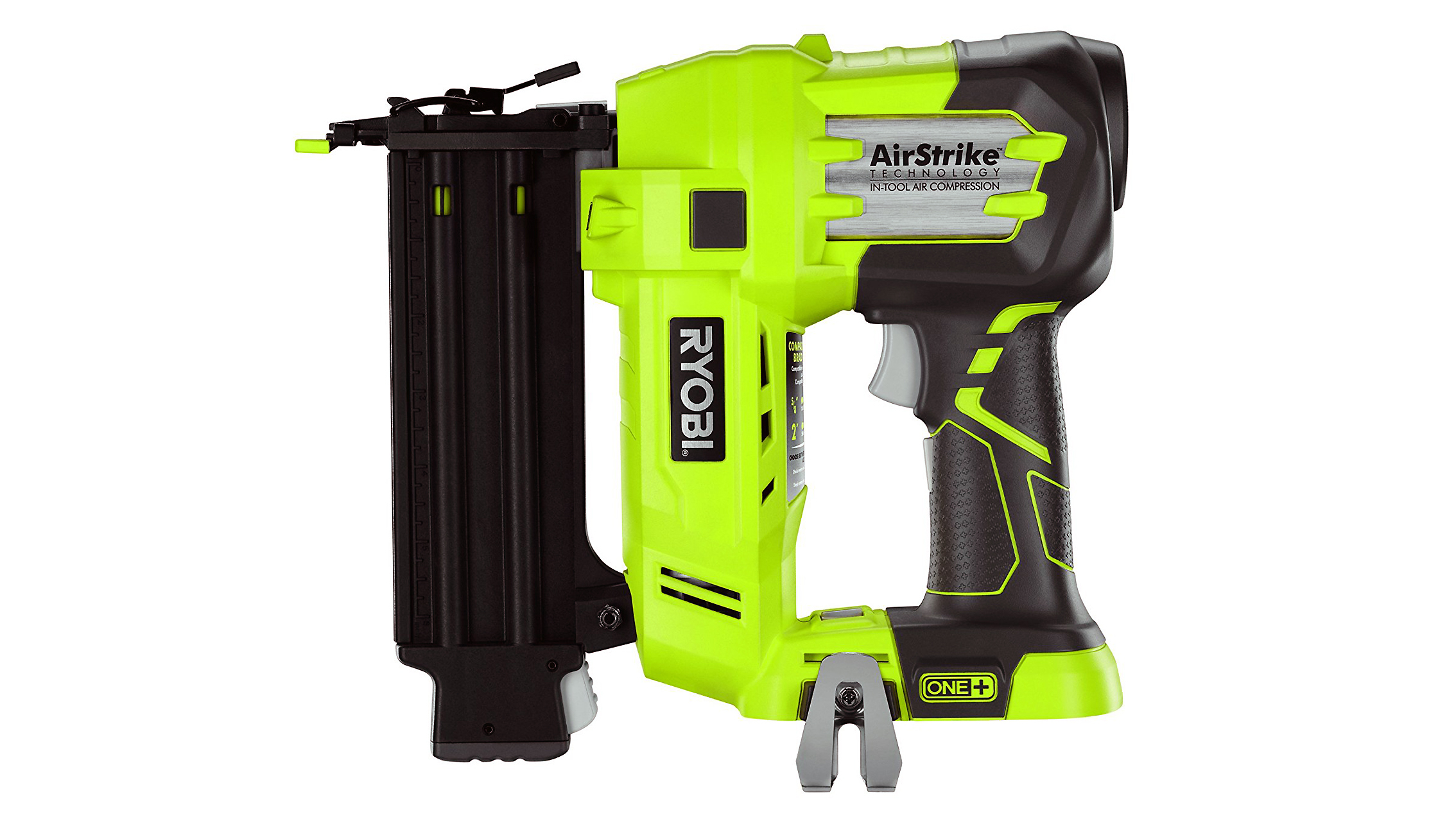 Ryobi ONE+ 18G AirStrike Nailer на белом фоне