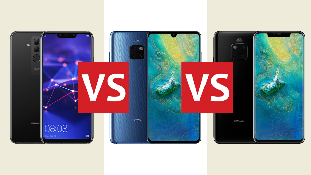 Huawei Mate 20 Lite против Huawei Mate 20 против Huawei Mate 20 Pro