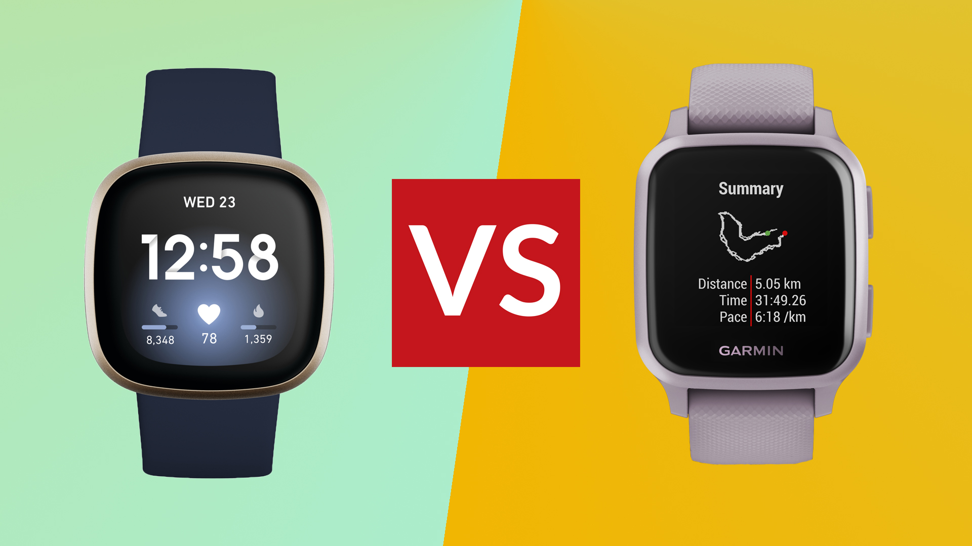 Fitbit Versa 3 против Garmin Venu Square