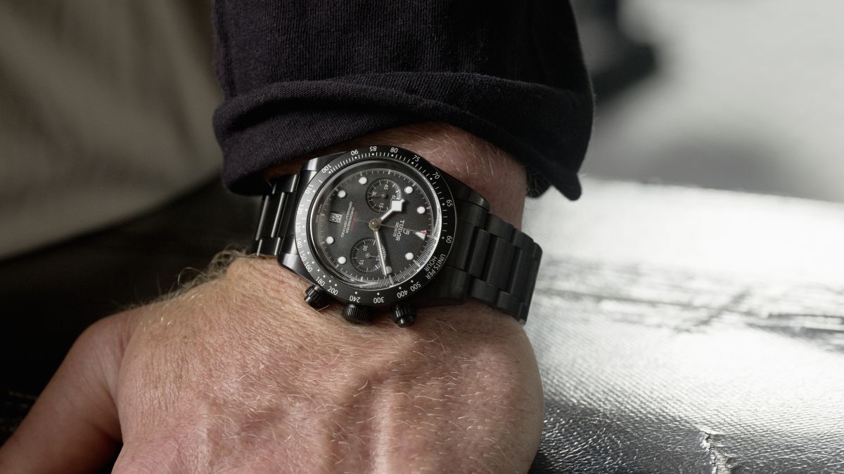 The dark watch. Tudor Black Bay Chrono. Tudor 1926 on Wrist.