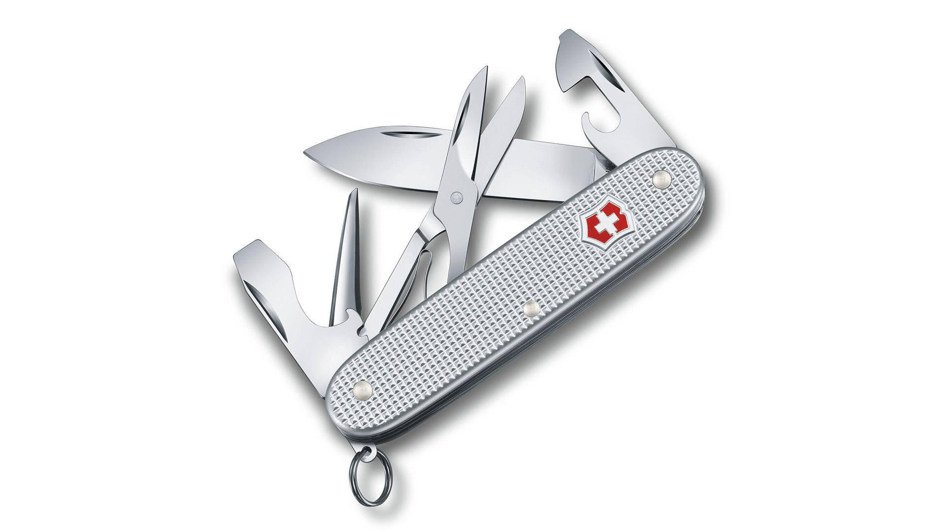 Карманный нож Victorinox Swiss Army Pioneer X на белом фоне