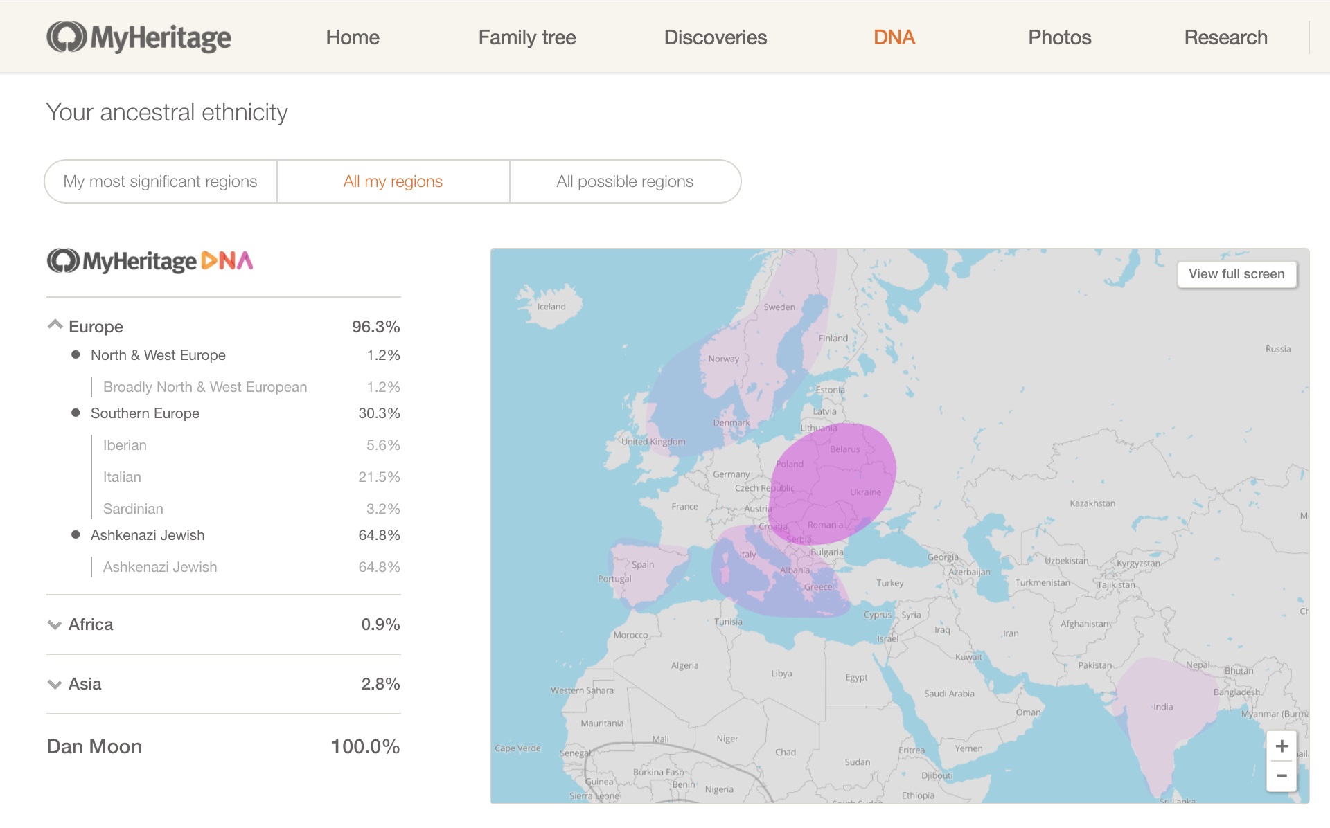 MyHeritage лучший набор для тестирования ДНК