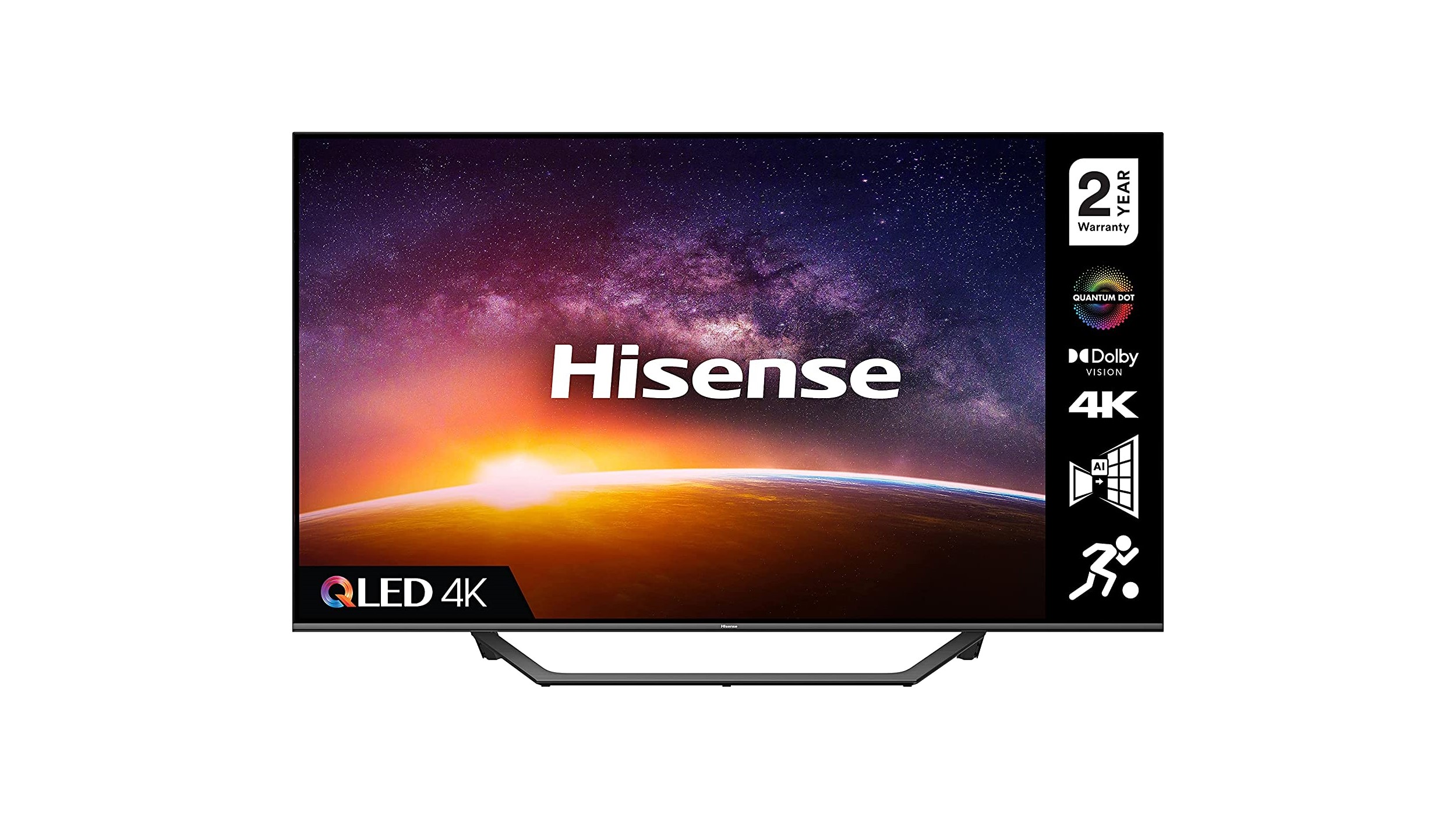 Обзор Hisense A7G — телевизор на белом фоне