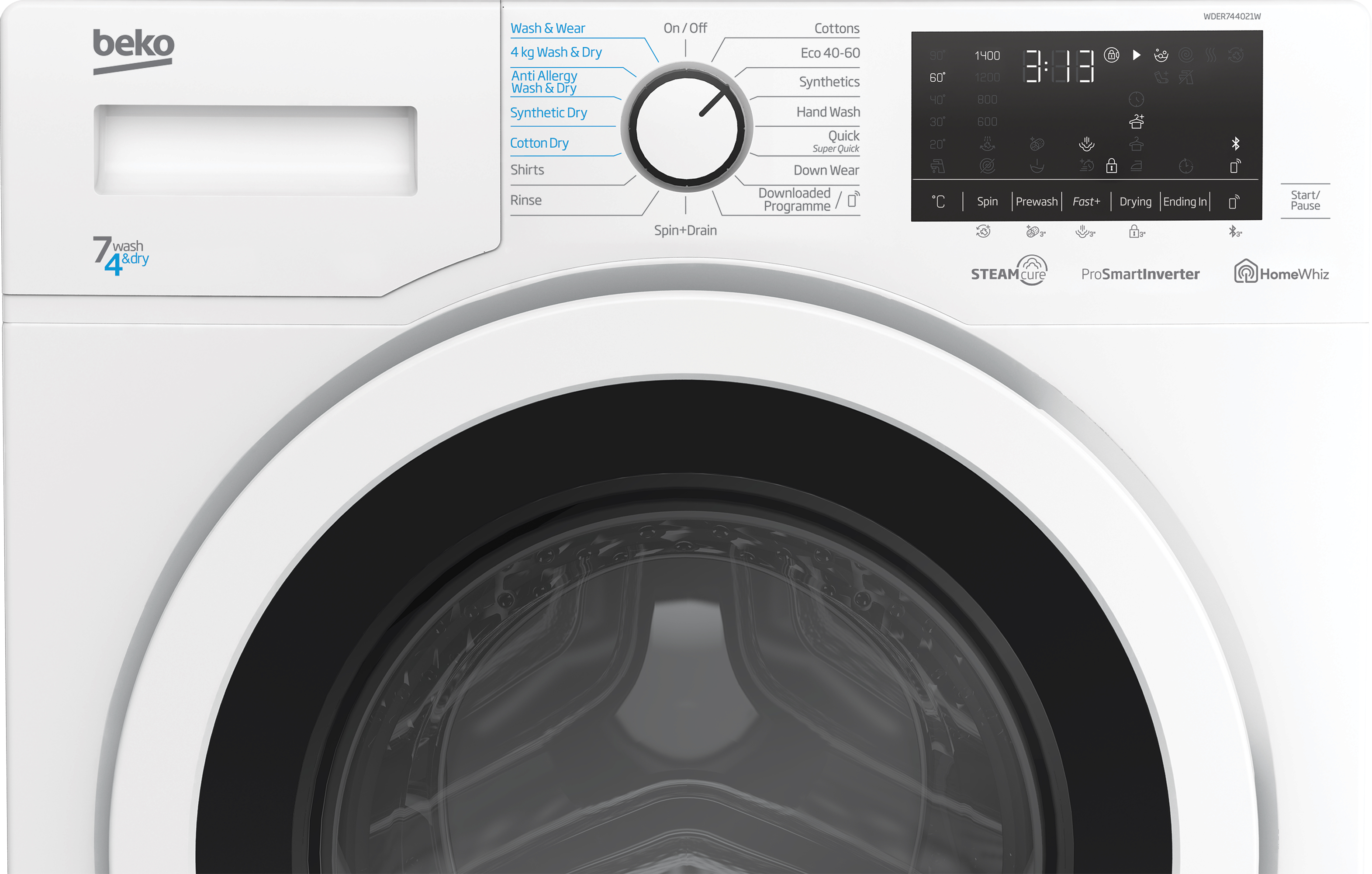 Стиральная машина Beko WDER7440421 с сушкой