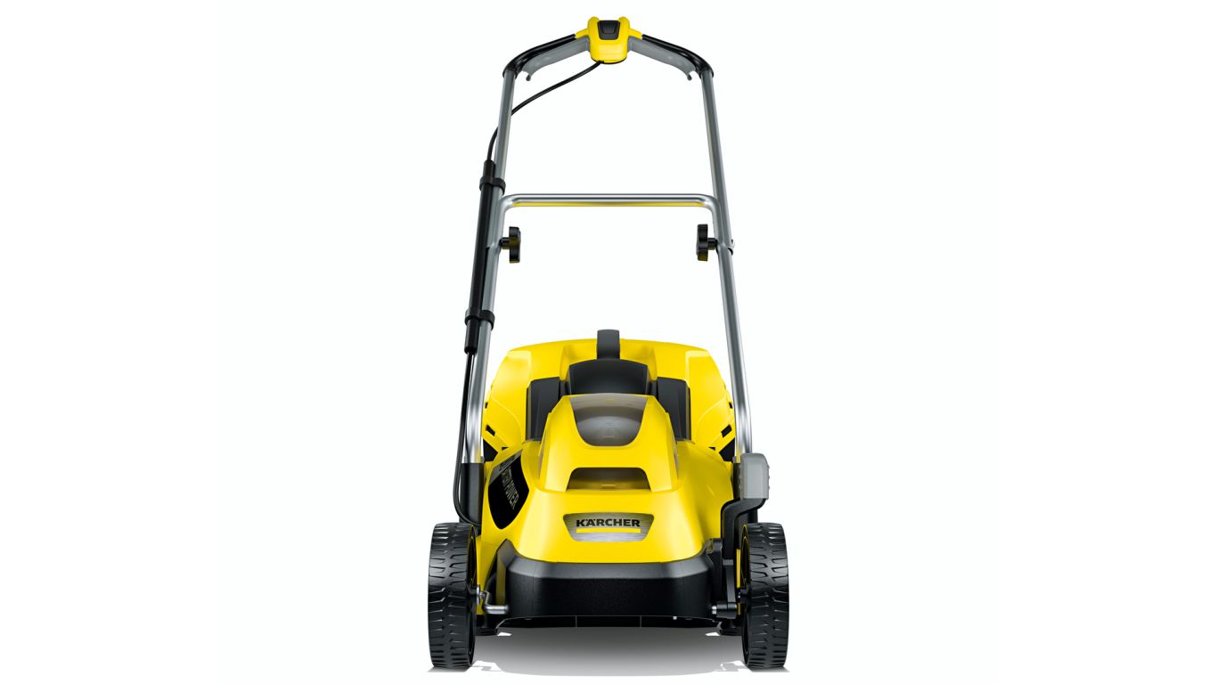 Газонокосилка Karcher LMO 18-33 на белом фоне