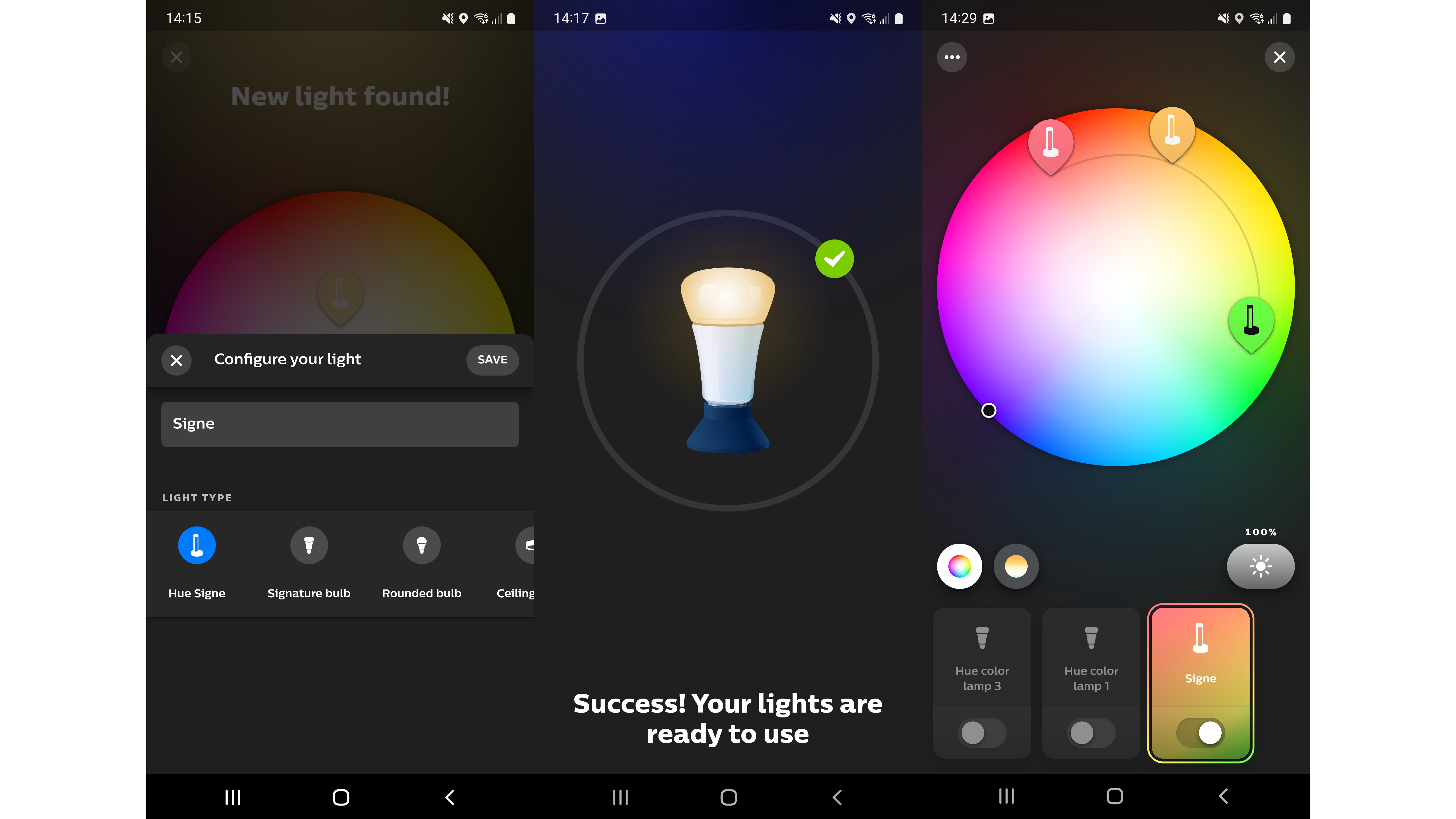 Торшер Philips Hue Gradient Signe