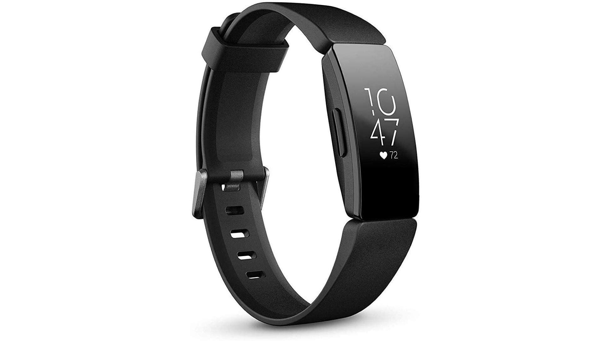 Fitbit Inspire HR на белом фоне