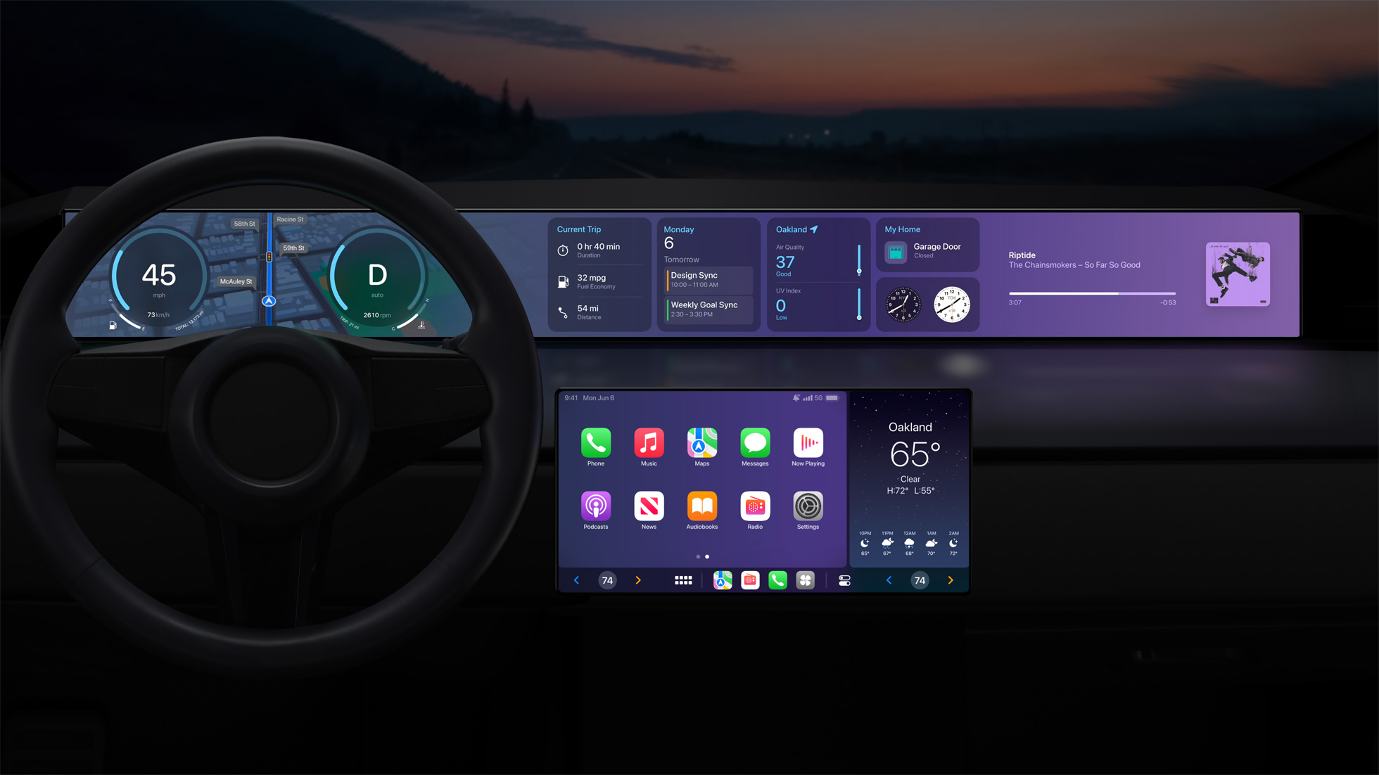 Макет будущего CarPlay